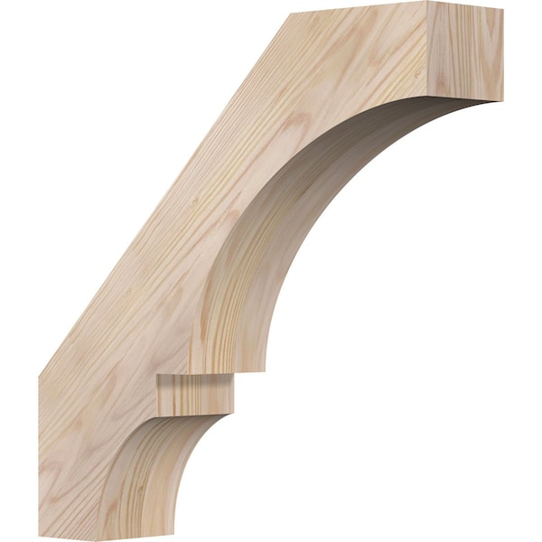 Ekena Millwork 3 1/2"W x 16"D x 16"H Balboa Smooth Knee Brace, Douglas Fir BRC04X16X16BOA00SDF - main